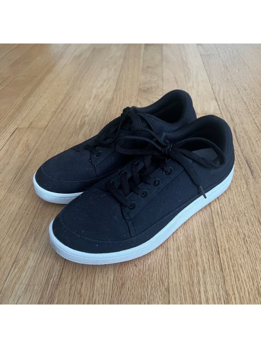 Allbirds Canvas Pacer Black Sneakers Women's Size 8